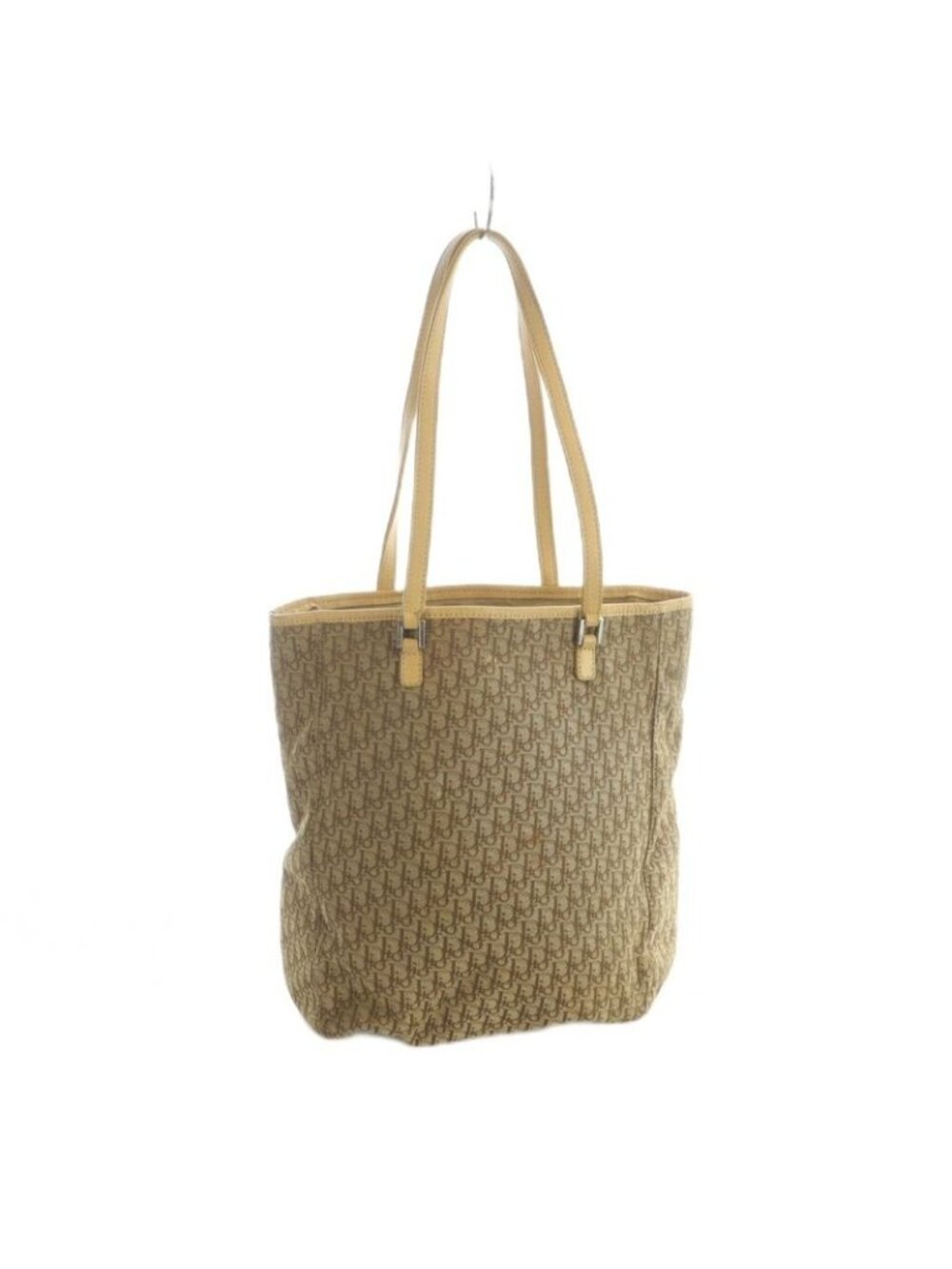 Dior Tote Hand Canvas Leather Trotter Brown - Picture 2 of 8